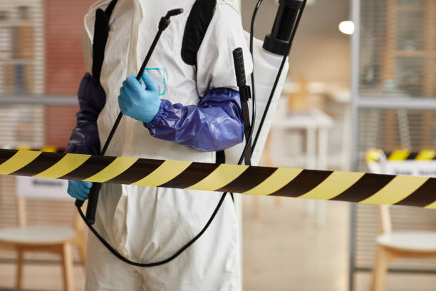 Professional Biohazard Cleanup technician working in Austwell, TX